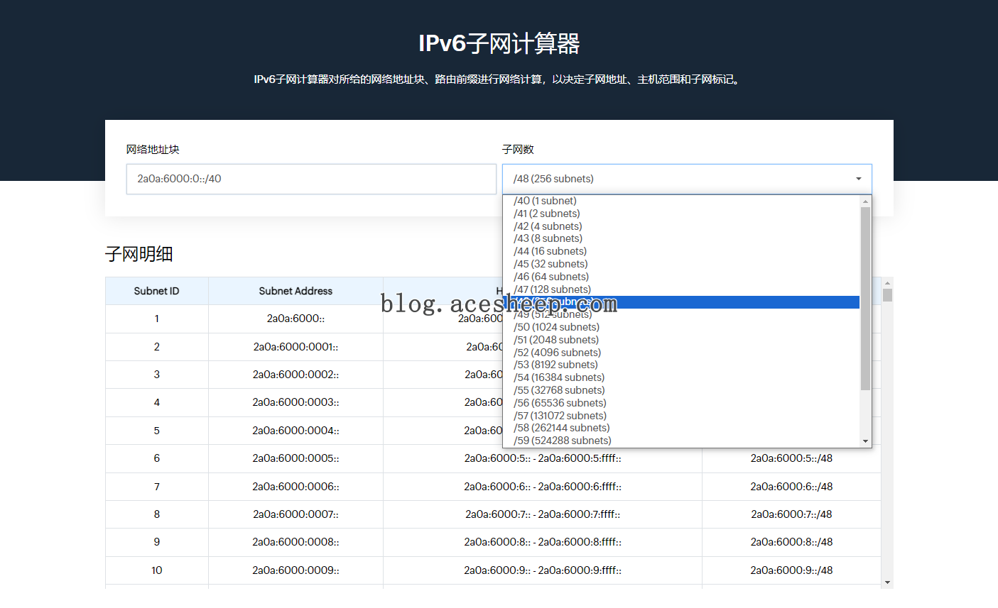 ipv6_subnet_calculator