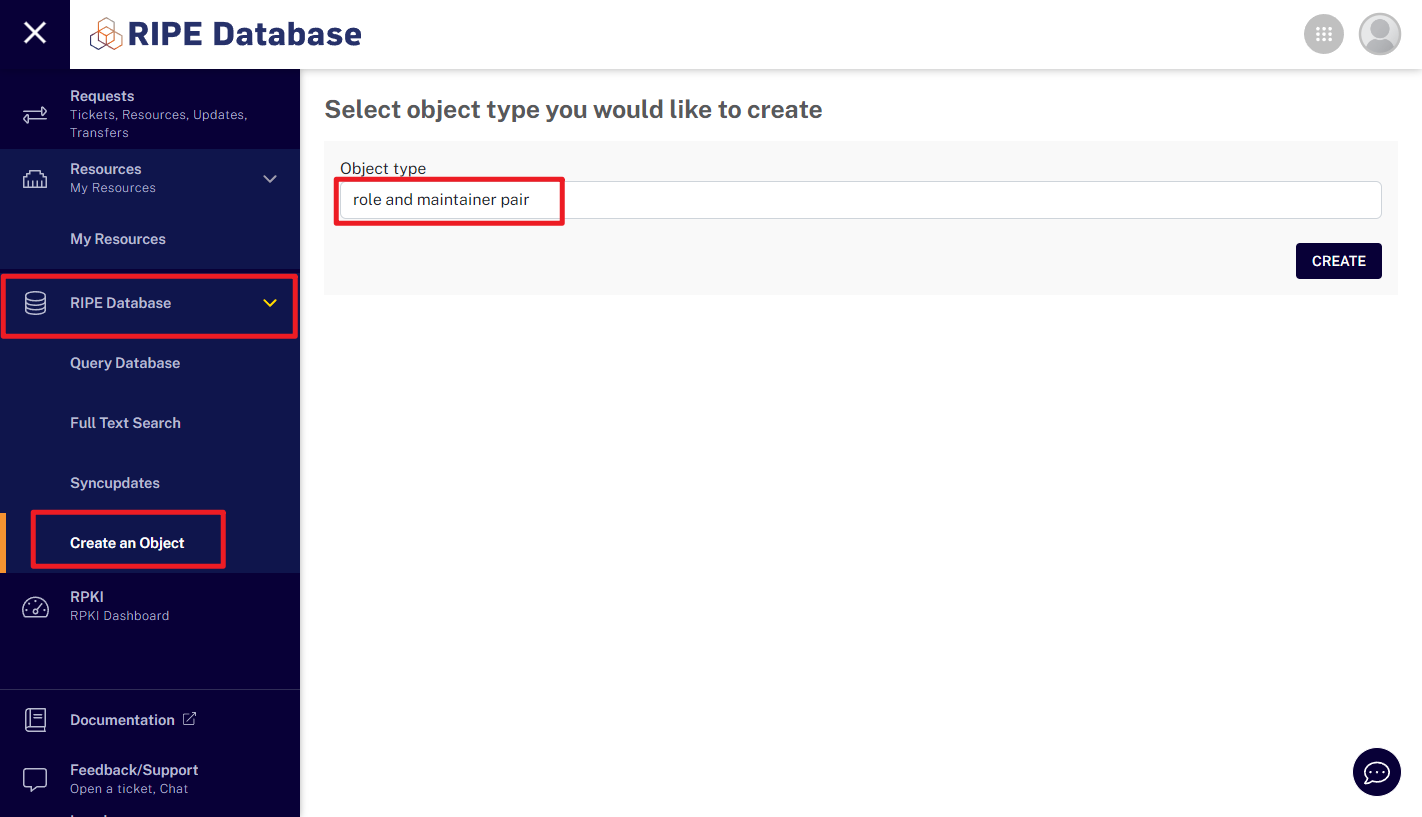 Create role and maintainer
