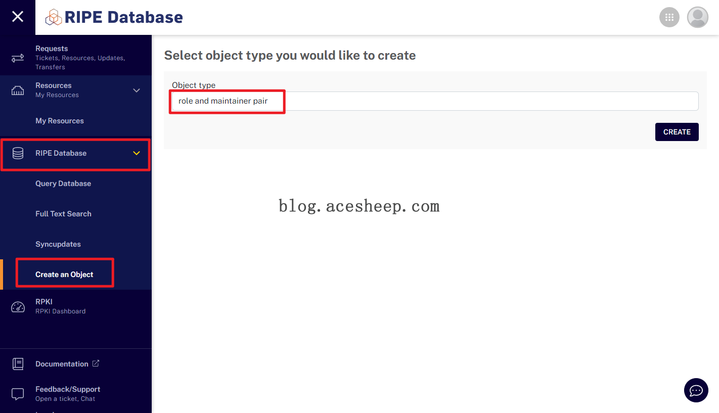 Create role and maintainer