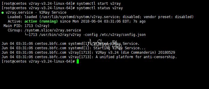 v2ray-linux-add-service-and-show-status.jpg