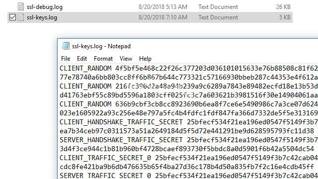 SSL Keys Log