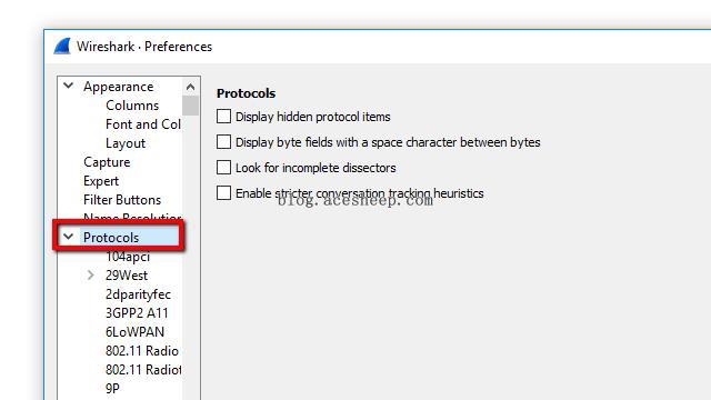 Wireshark Protocols