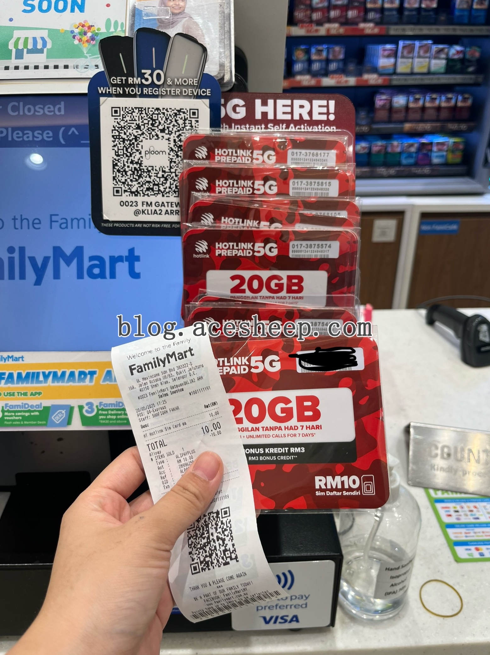 Family Mart 的 Hotlink