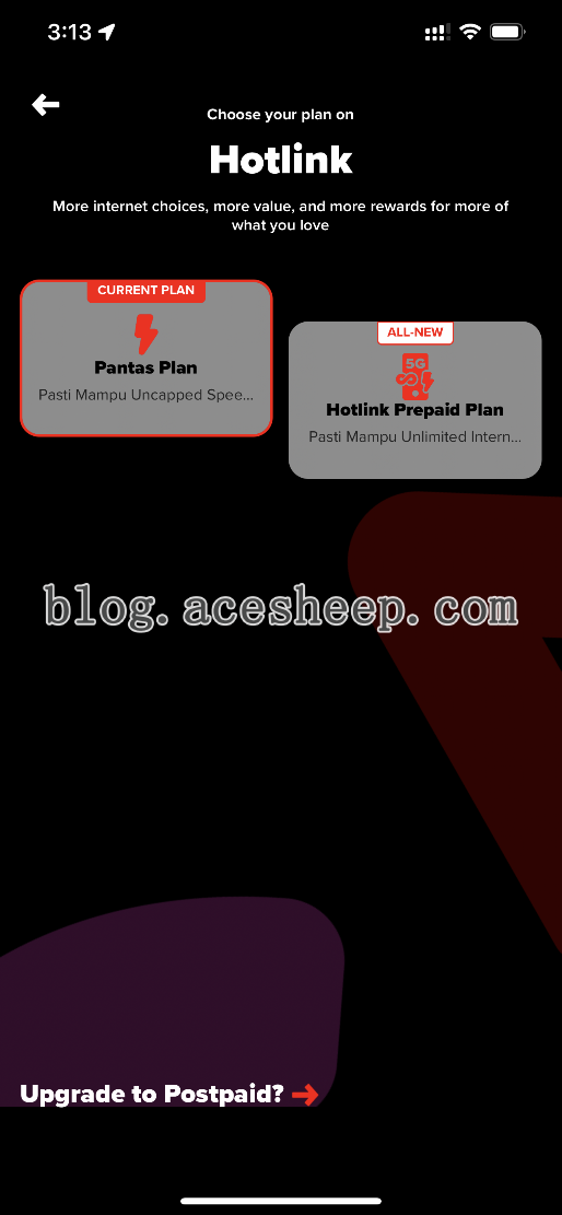 选择 Pantas Plan
