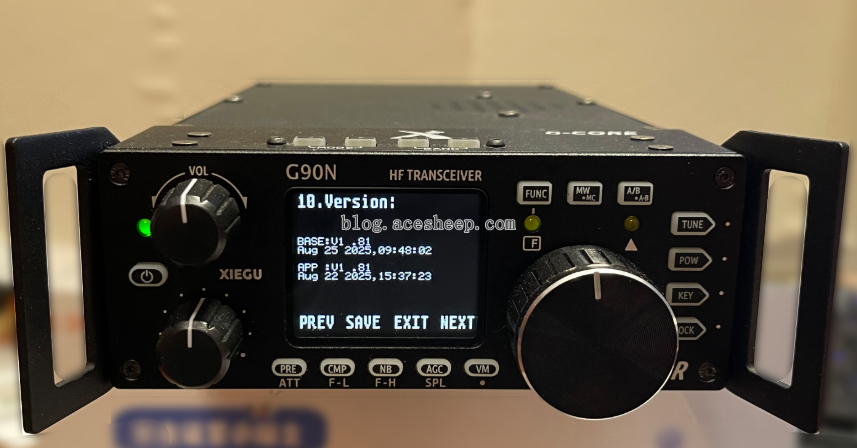 G90N 机头刷机后版本号