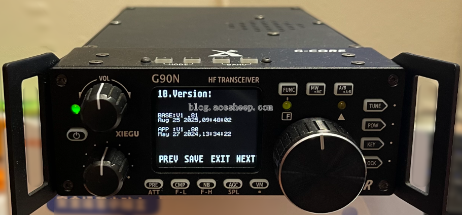 G90N 机身刷机后版本号