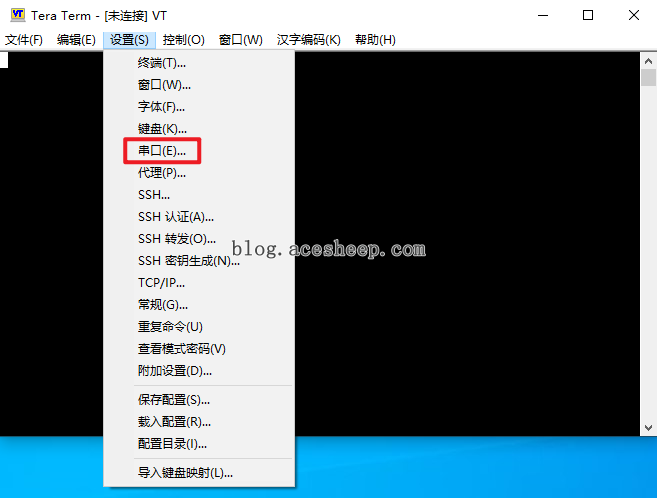 TeraTerm 设置串口