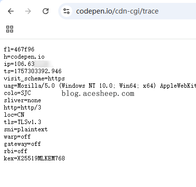 检查 Cloudflare CDN